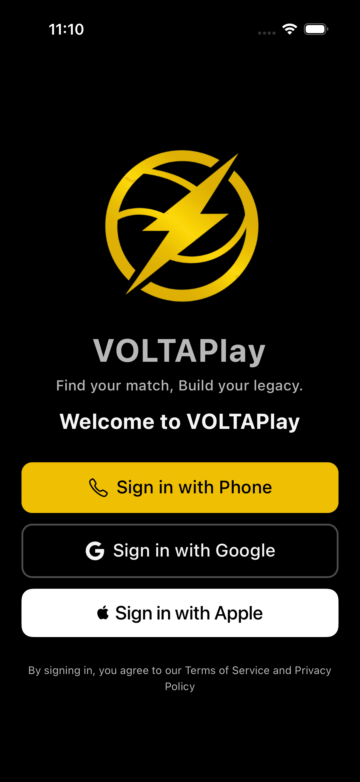 VOLTAPlay App Screenshot