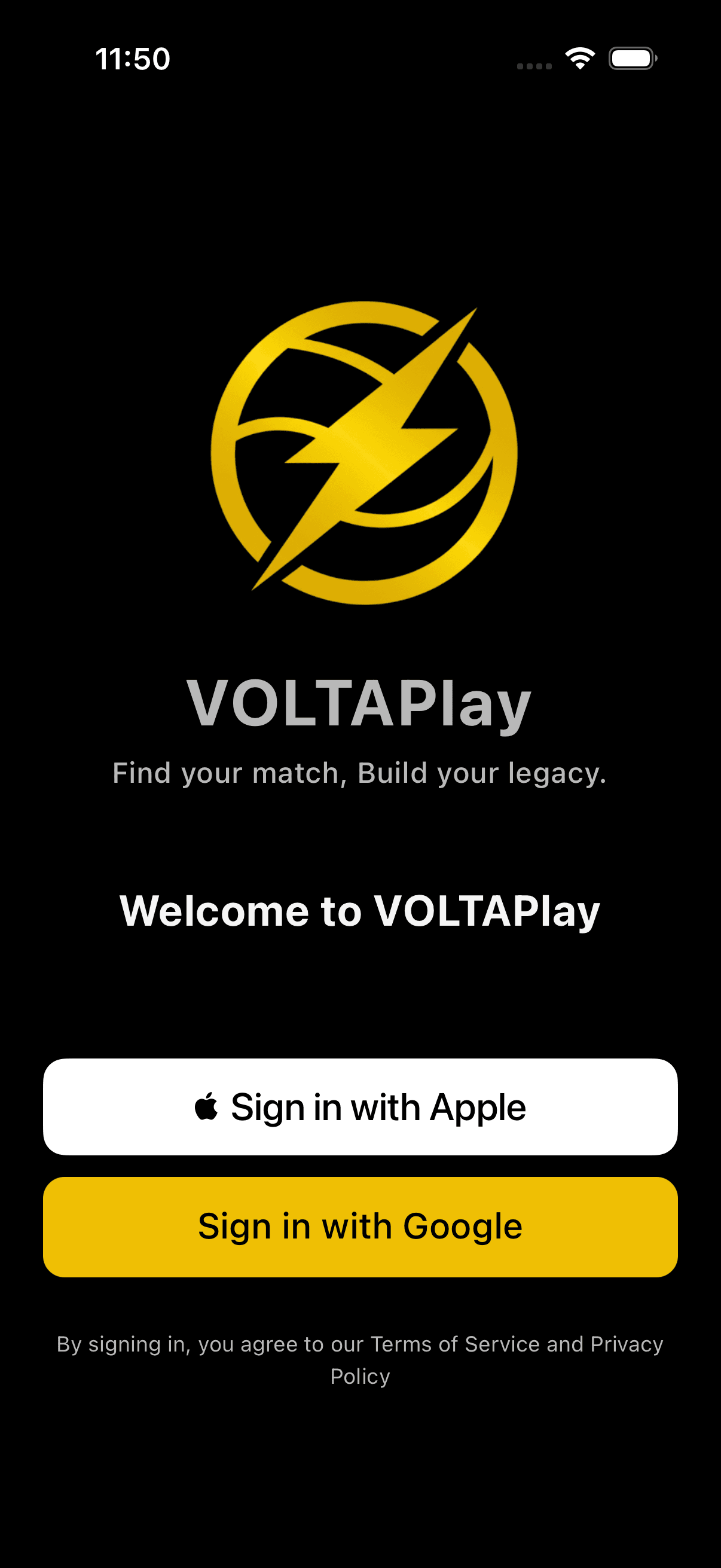 VOLTAPlay App Screenshot